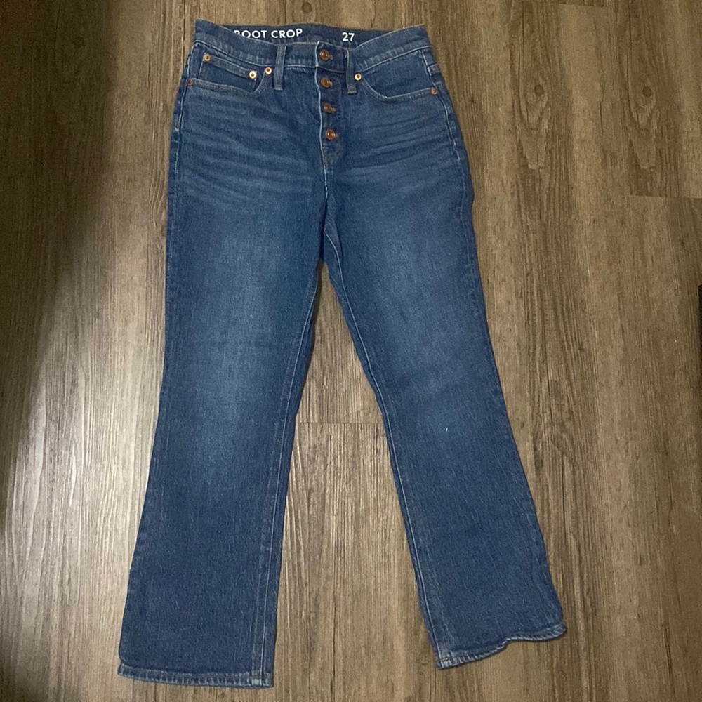 J.Crew Demi Boot Cut Cropped Jeans size 27